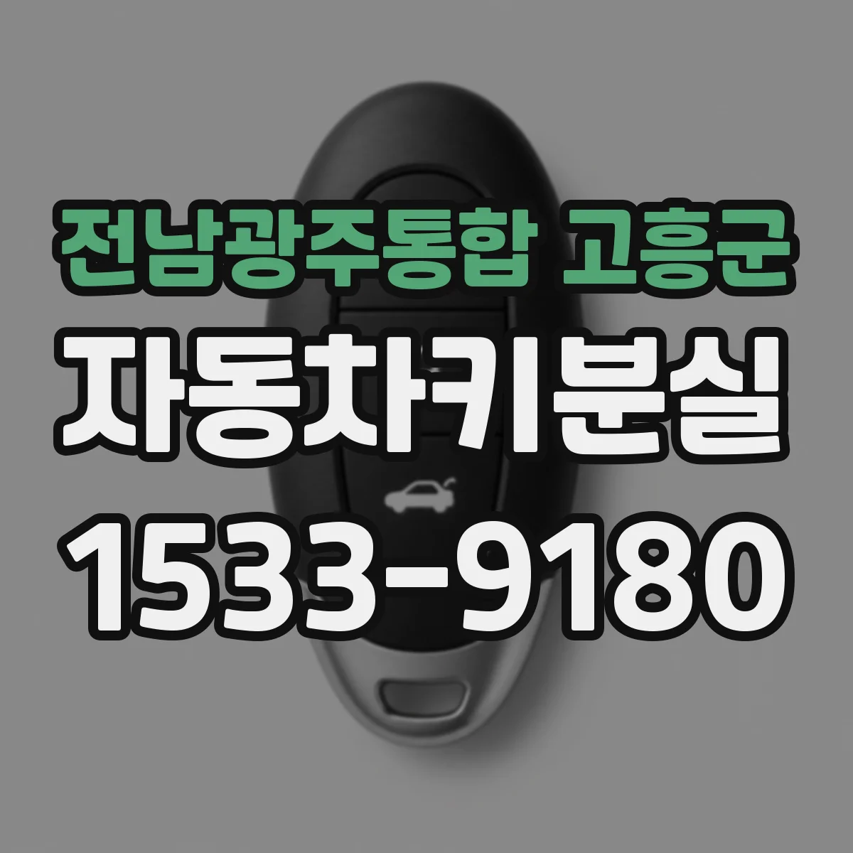 전남광주통합 고흥군 자동차키분실