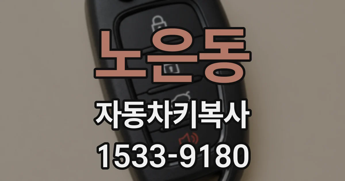 노은동 자동차키복사