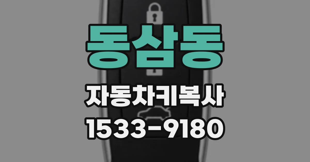 동삼동 자동차키복사