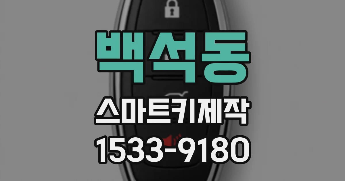 백석동 스마트키제작