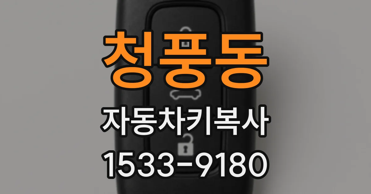 청풍동 자동차키복사