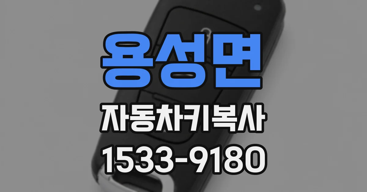 용성면 자동차키복사