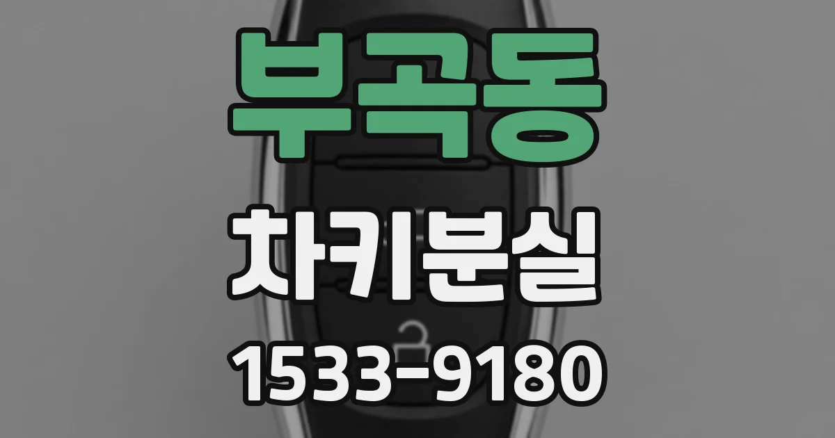 부곡동 차키분실