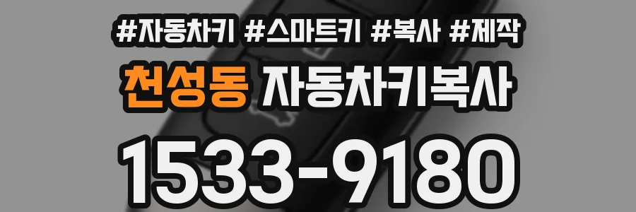 천성동 자동차키복사