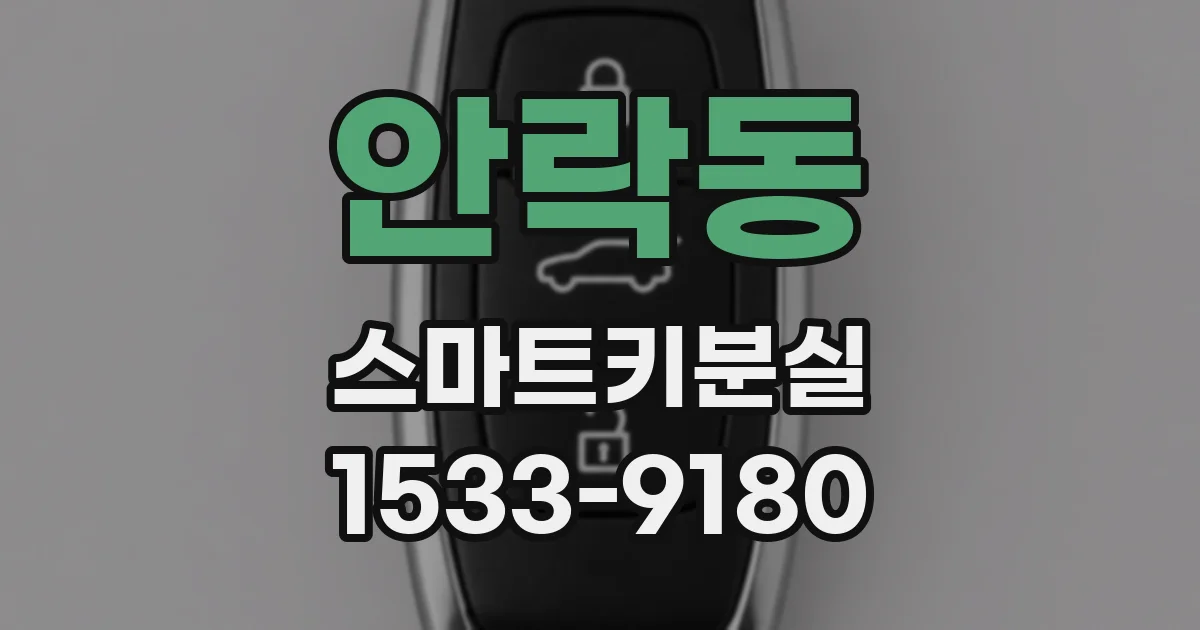 안락동 스마트키분실