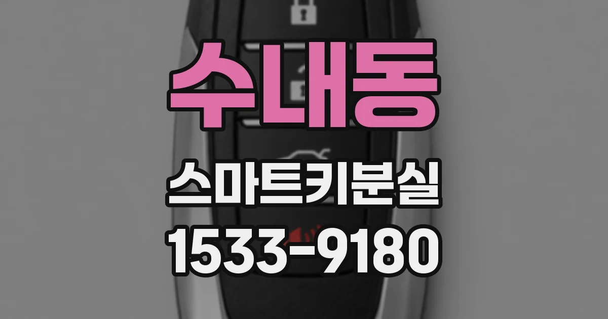 수내동 스마트키분실