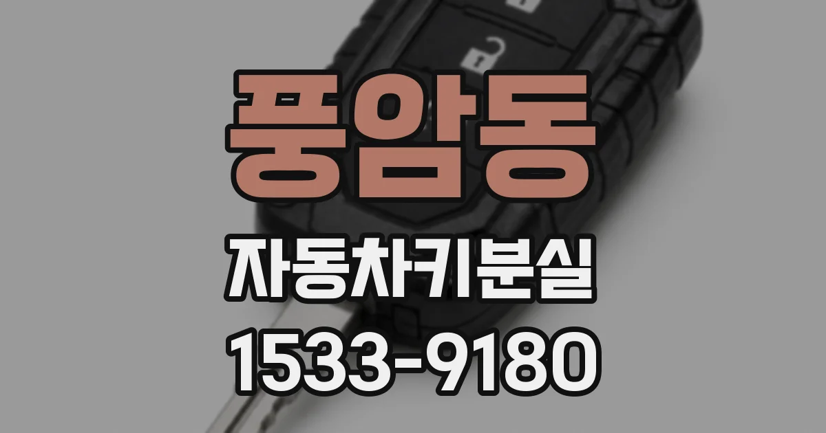 풍암동 자동차키분실