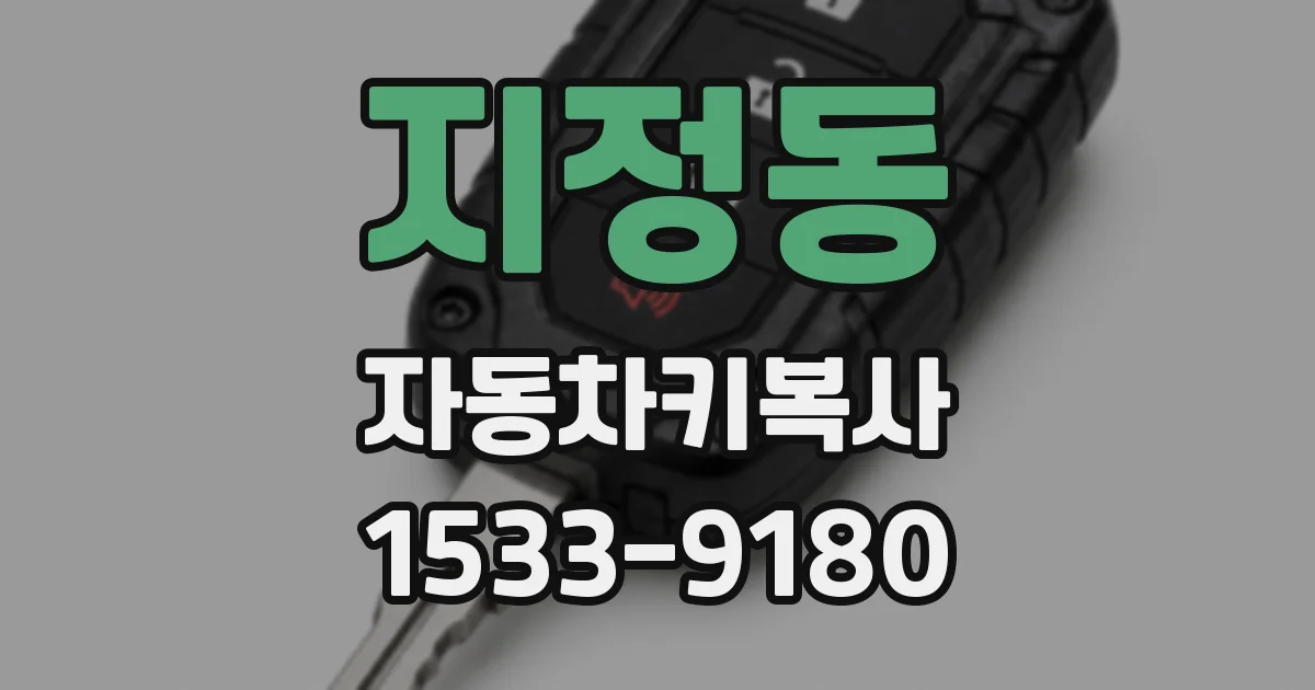지정동 자동차키복사