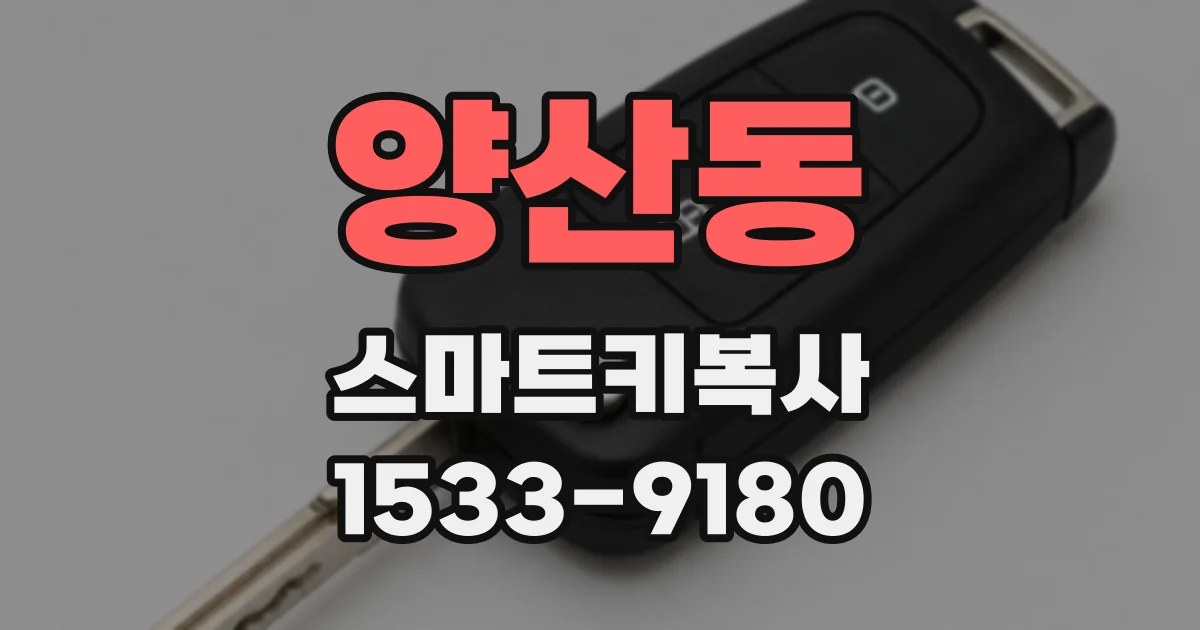 양산동 스마트키복사