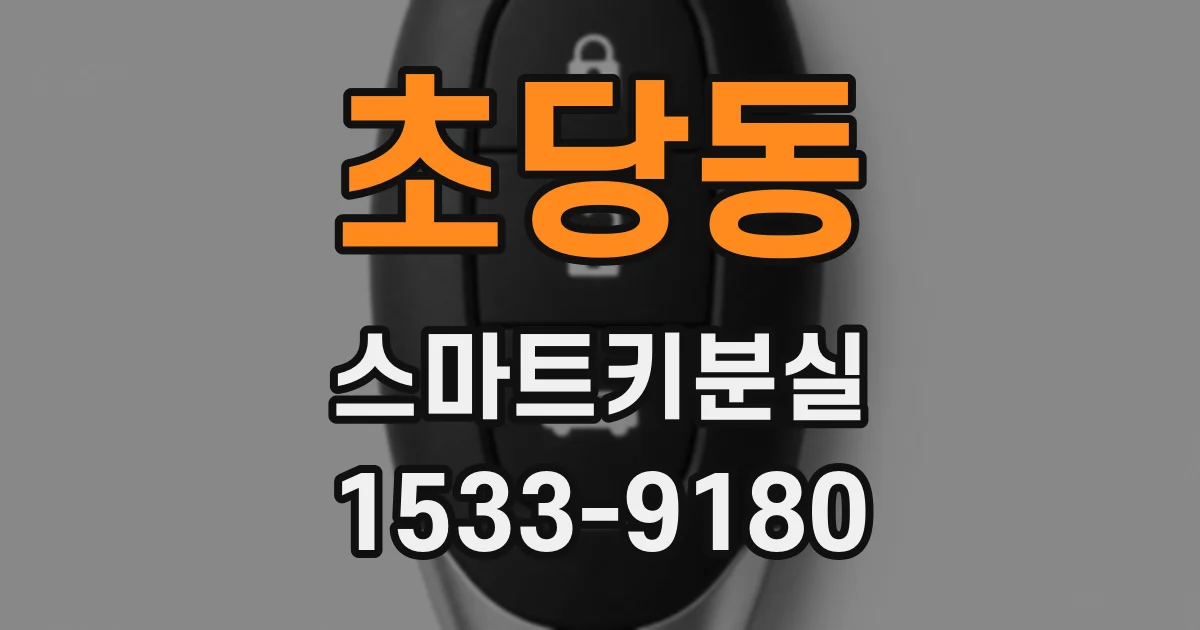 초당동 스마트키분실