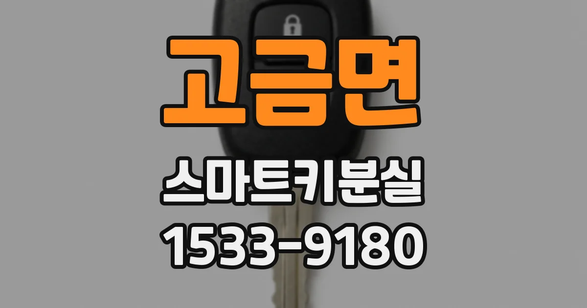 고금면 스마트키분실