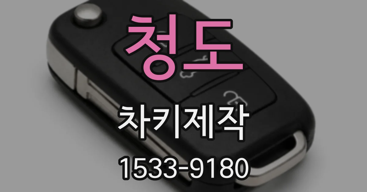 청도 차키제작