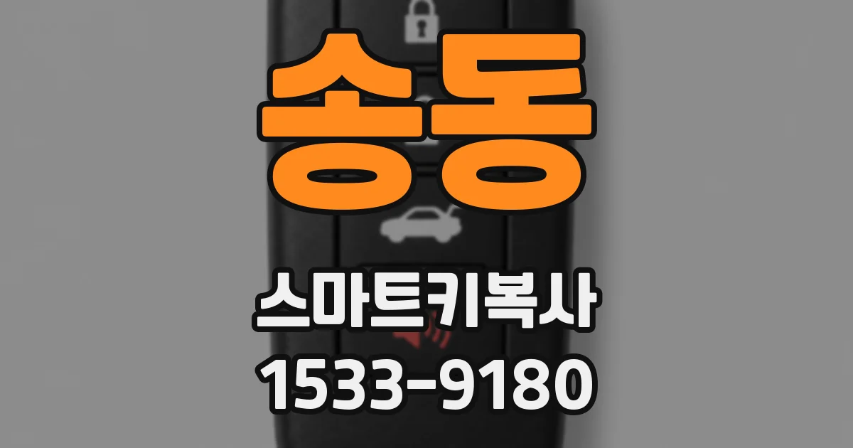 송동 스마트키복사