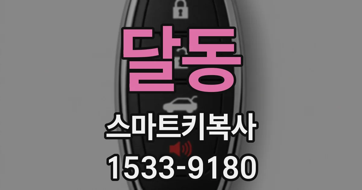 달동 스마트키복사