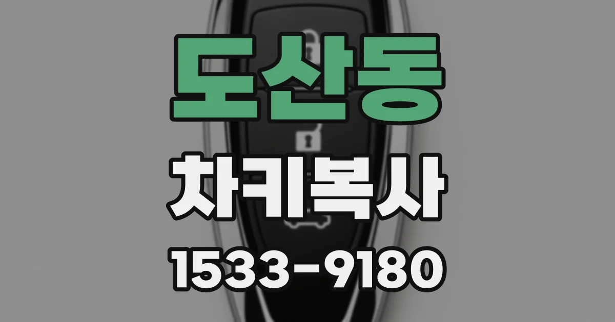 도산동 차키복사