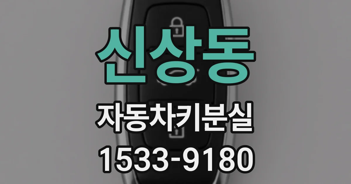 신상동 자동차키분실