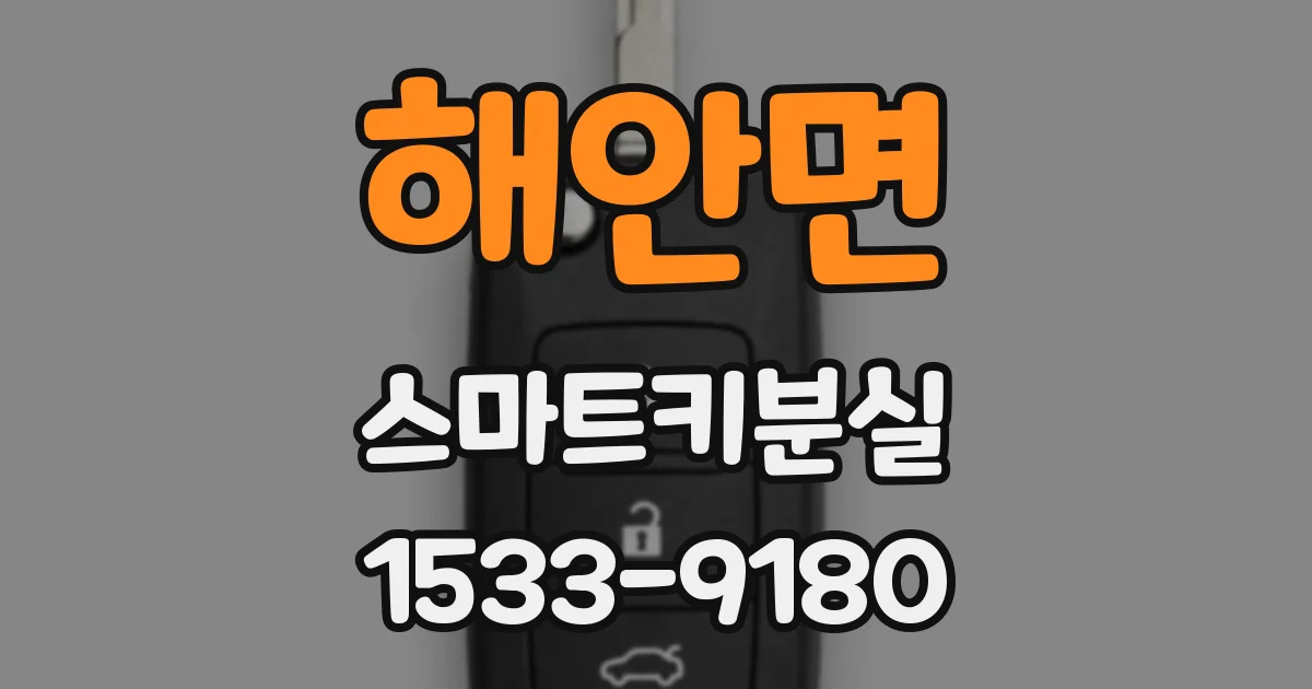 해안면 스마트키분실