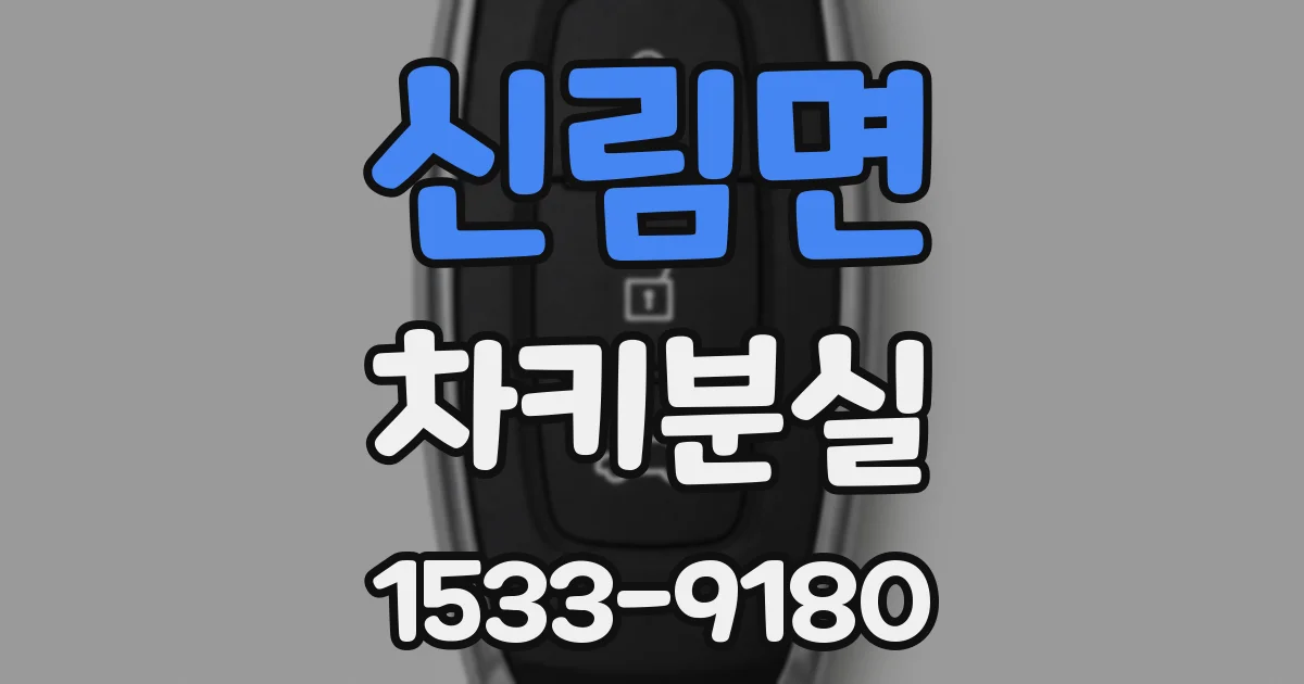 신림면 차키분실