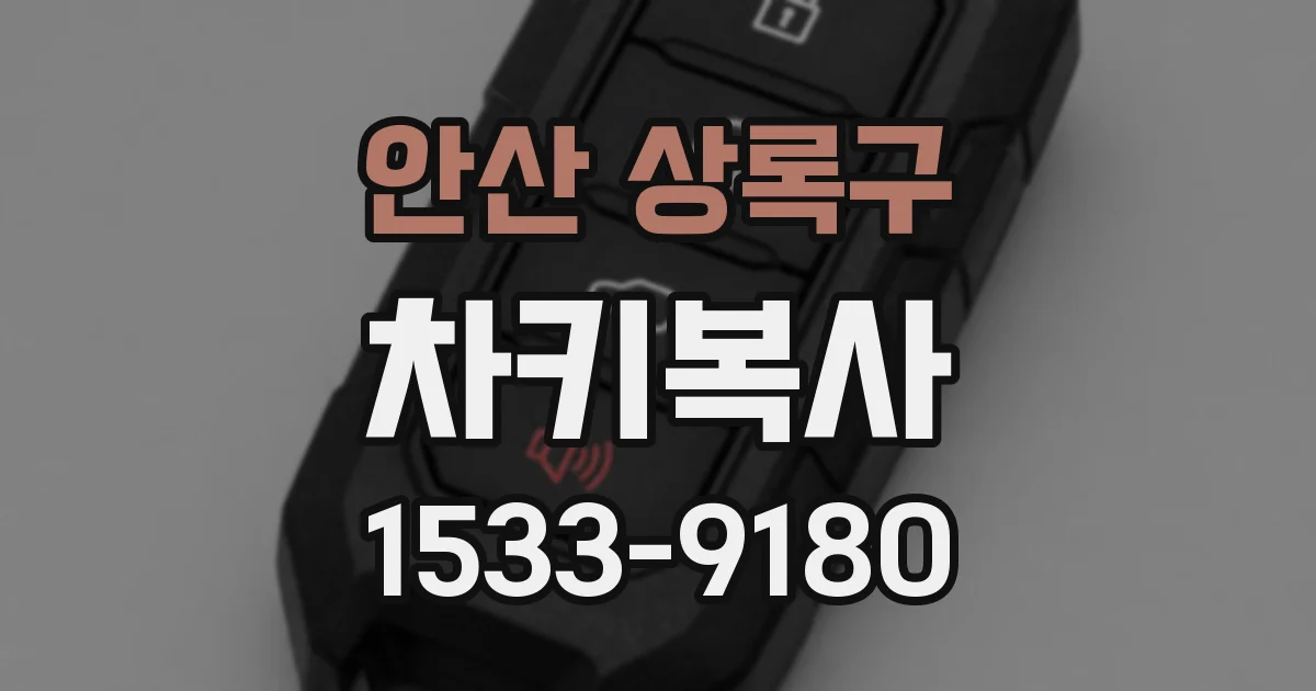 안산 상록구 차키복사