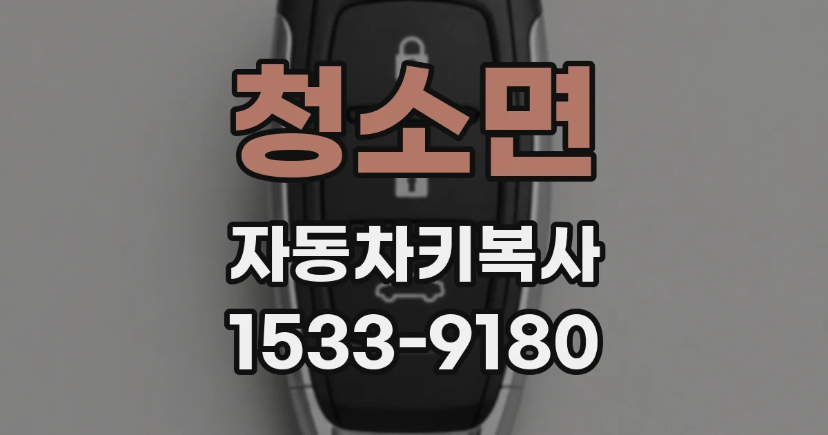 청소면 자동차키복사
