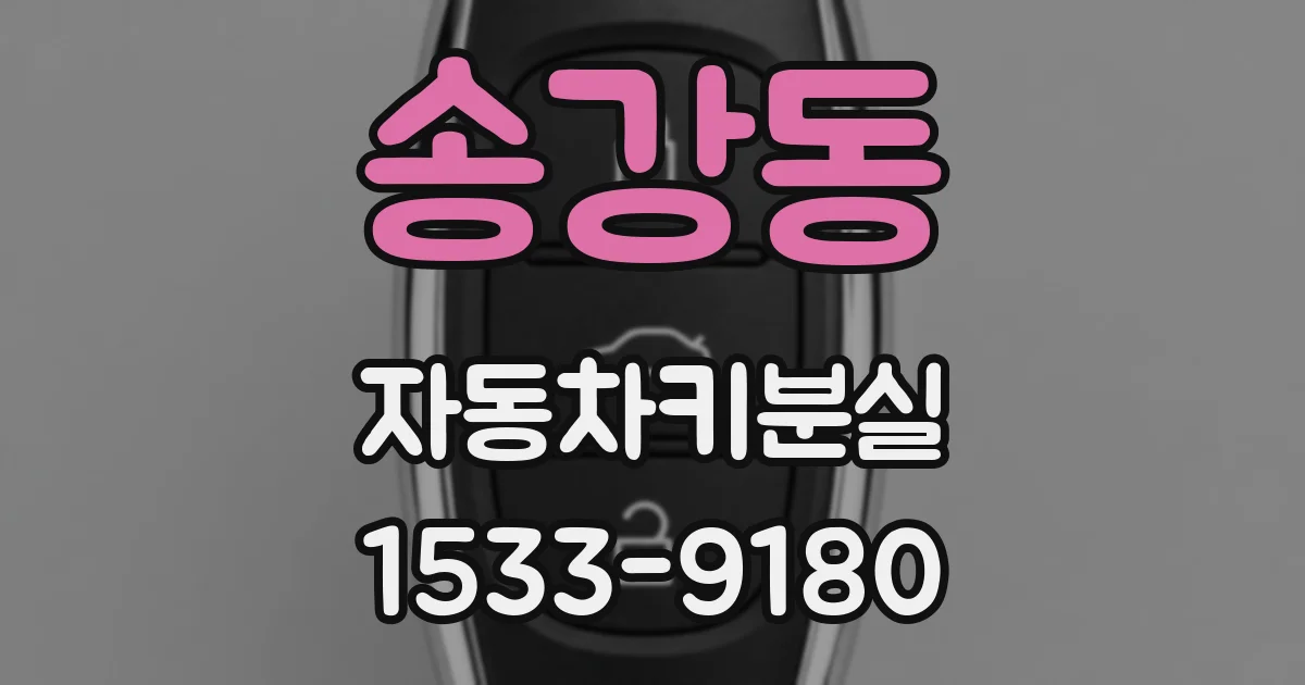 송강동 자동차키분실