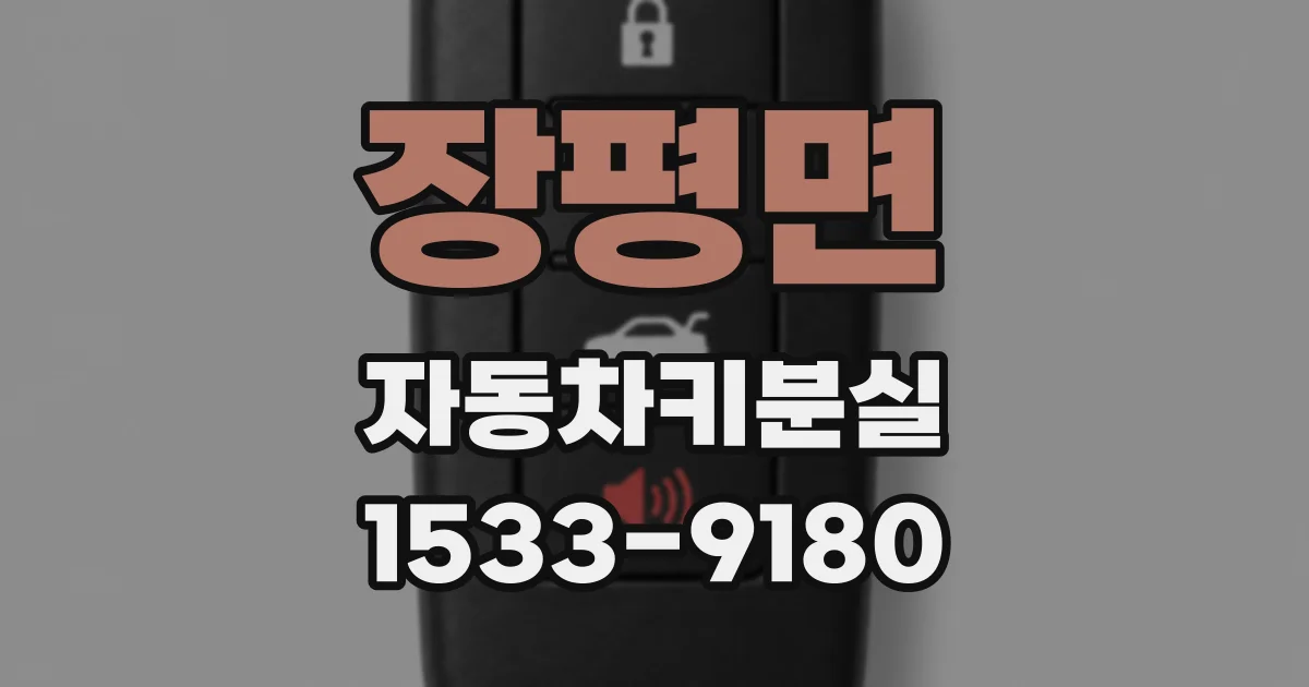 장평면 자동차키분실