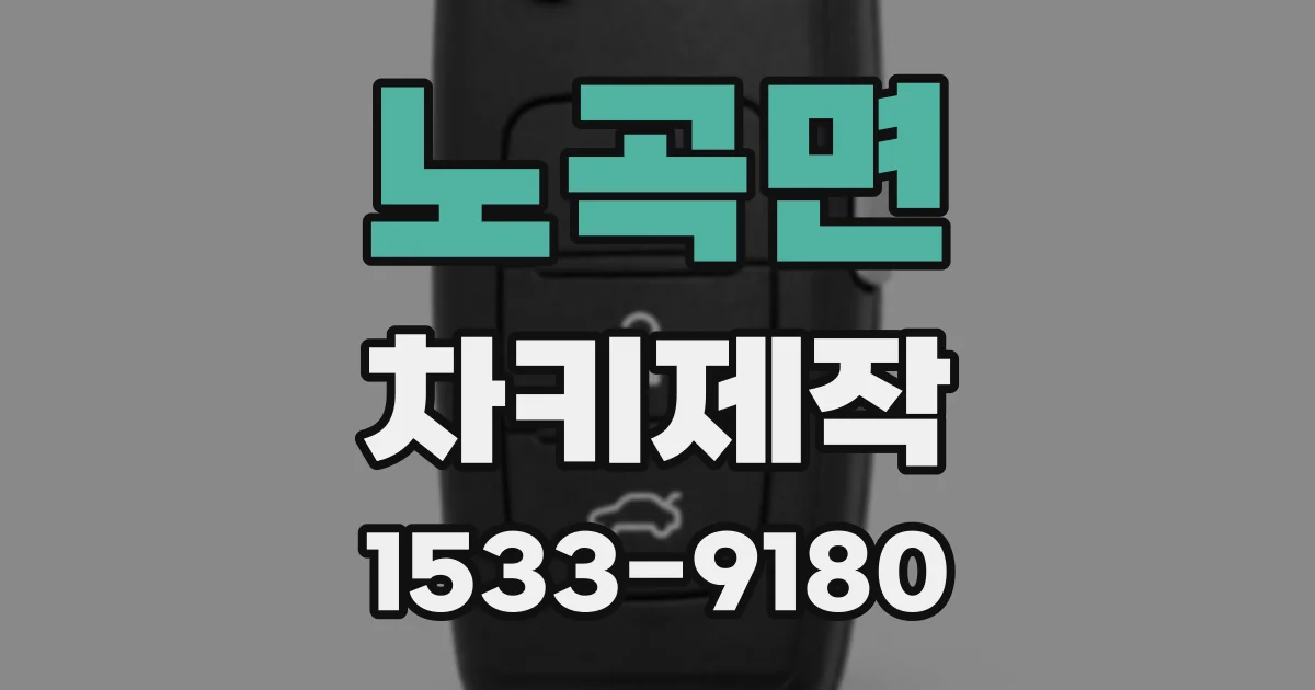 노곡면 차키제작