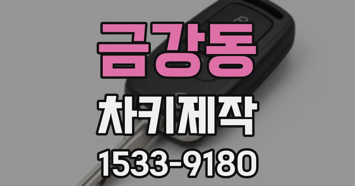 금강동 차키제작