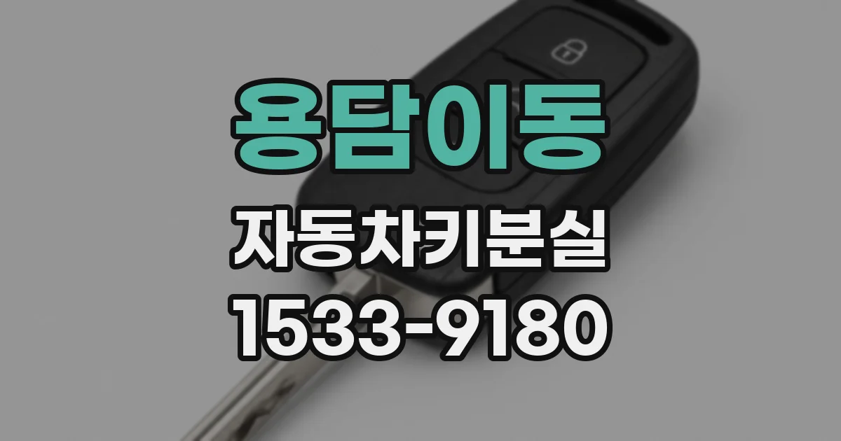 용담이동 자동차키분실