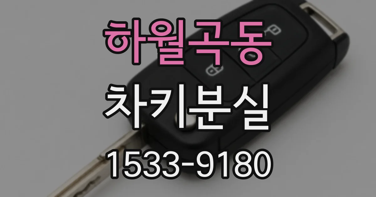 하월곡동 차키분실