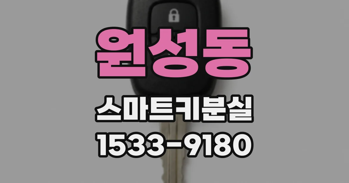 원성동 스마트키분실