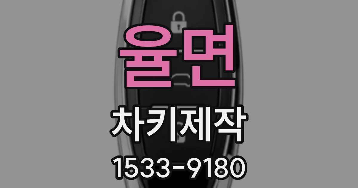 율면 차키제작