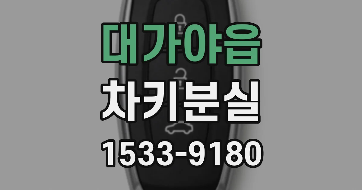 대가야읍 차키분실