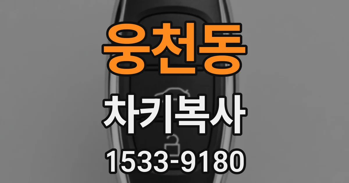웅천동 차키복사