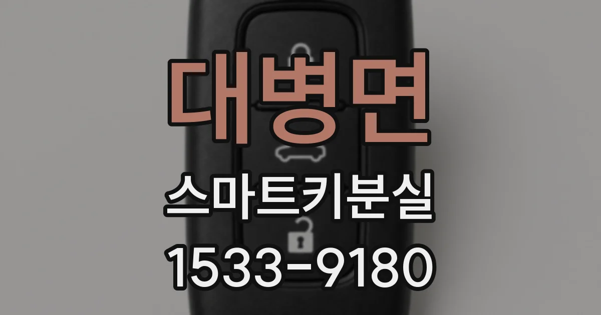 대병면 스마트키분실