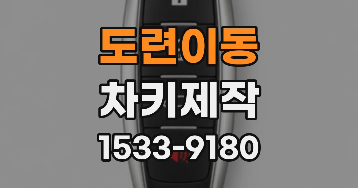 도련이동 차키제작