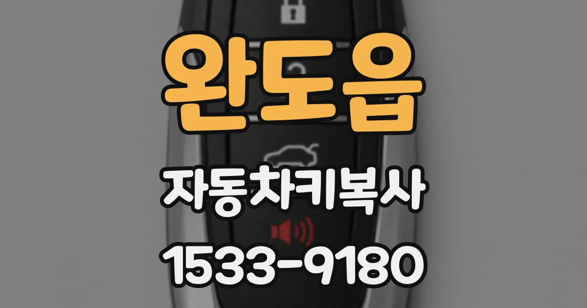 완도읍 자동차키복사