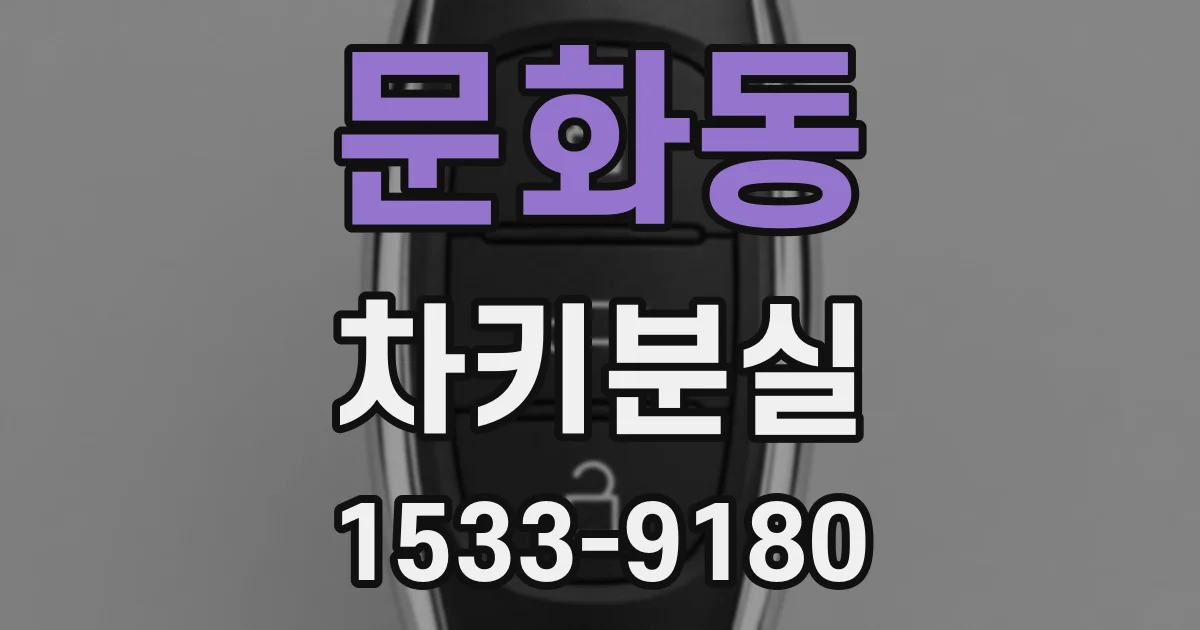 문화동 차키분실