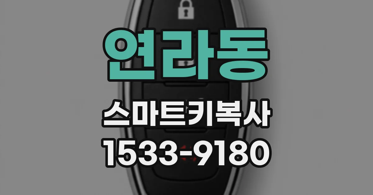 연라동 스마트키복사
