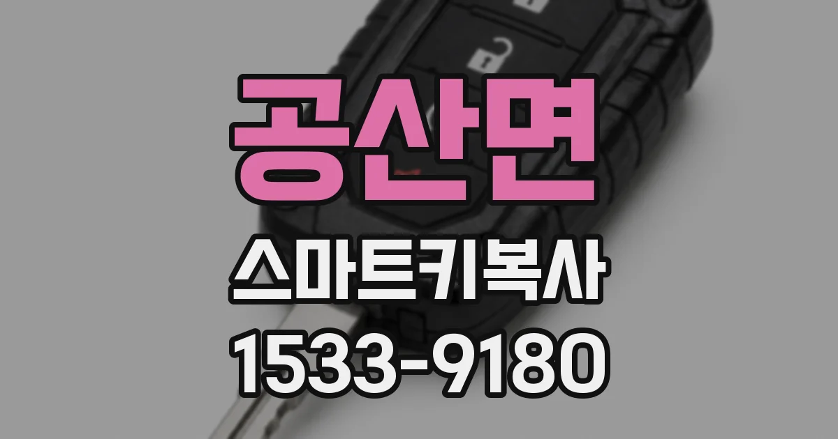 공산면 스마트키복사