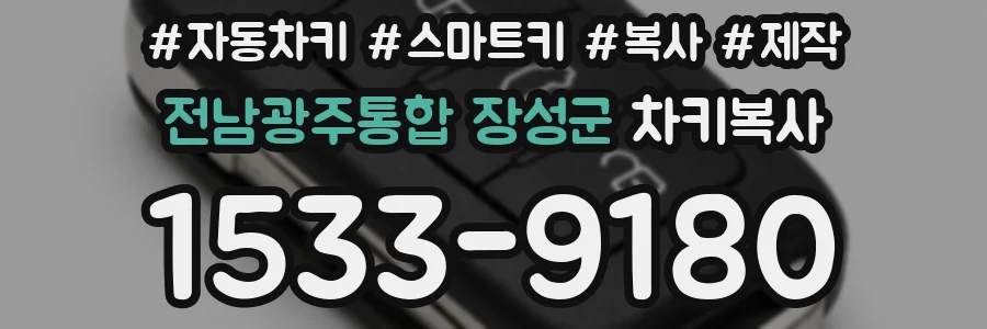 전남광주통합 장성군 차키복사