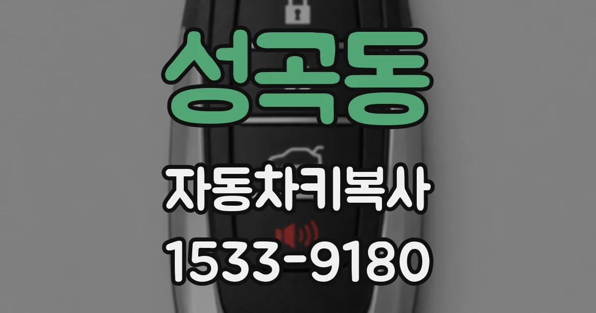 성곡동 자동차키복사