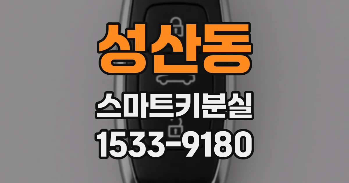 성산동 스마트키분실