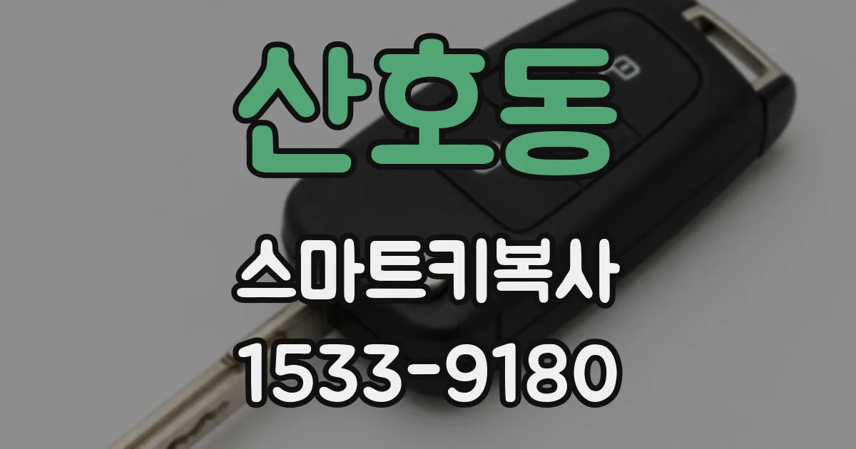 산호동 스마트키복사