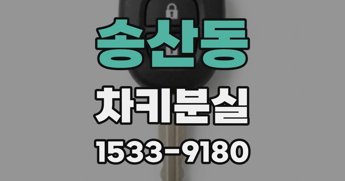 송산동 차키분실