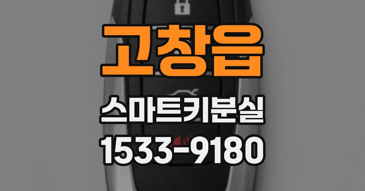 고창읍 스마트키분실