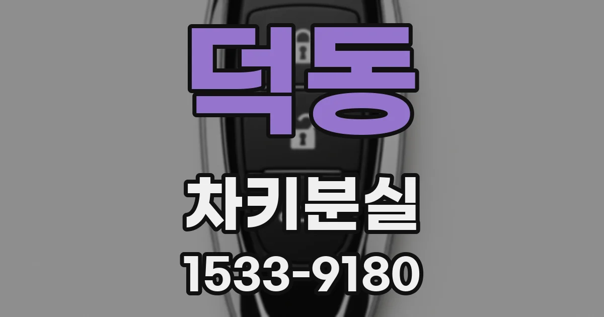 덕동 차키분실