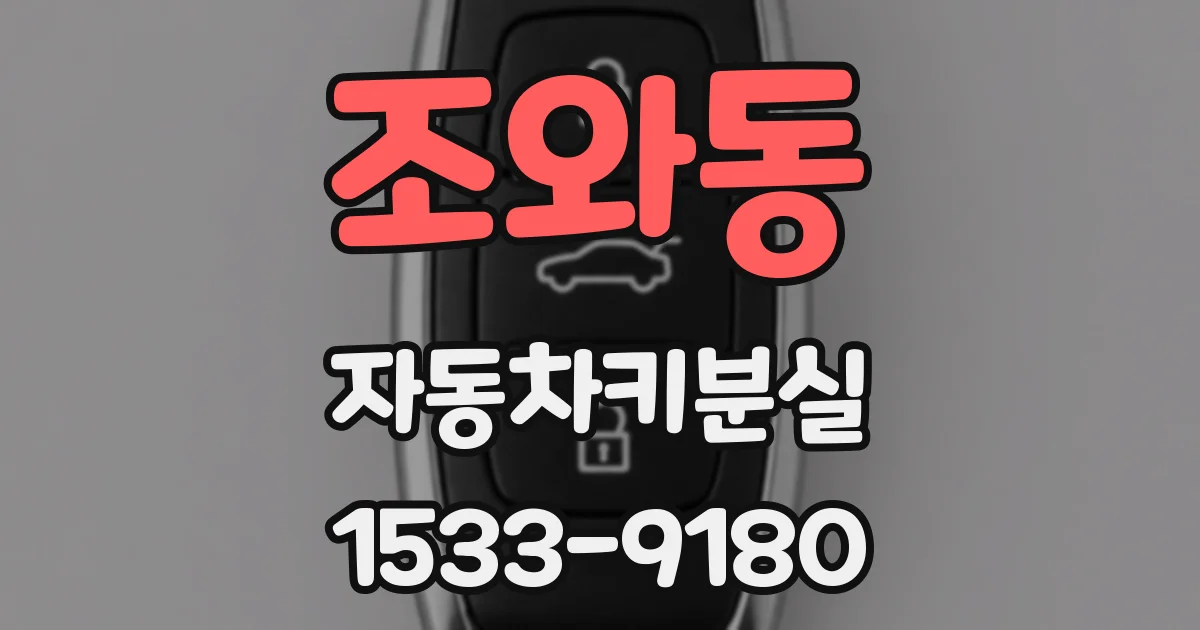 조와동 자동차키분실