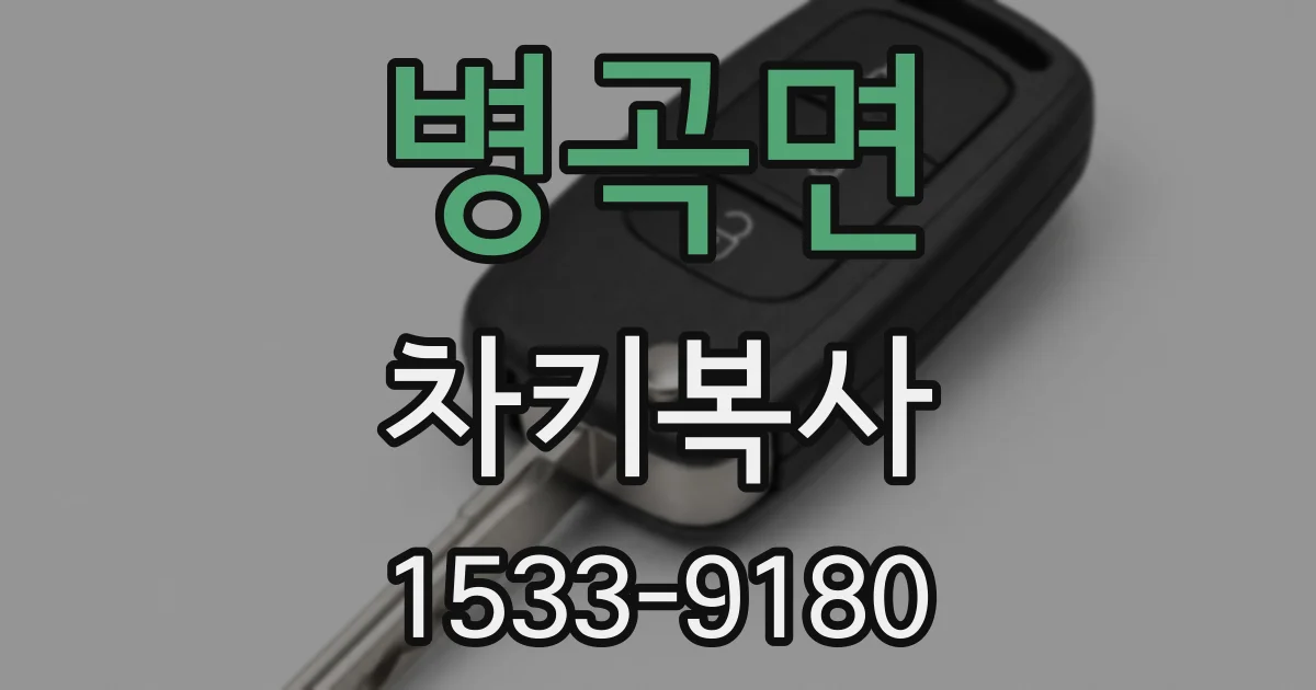 병곡면 차키복사