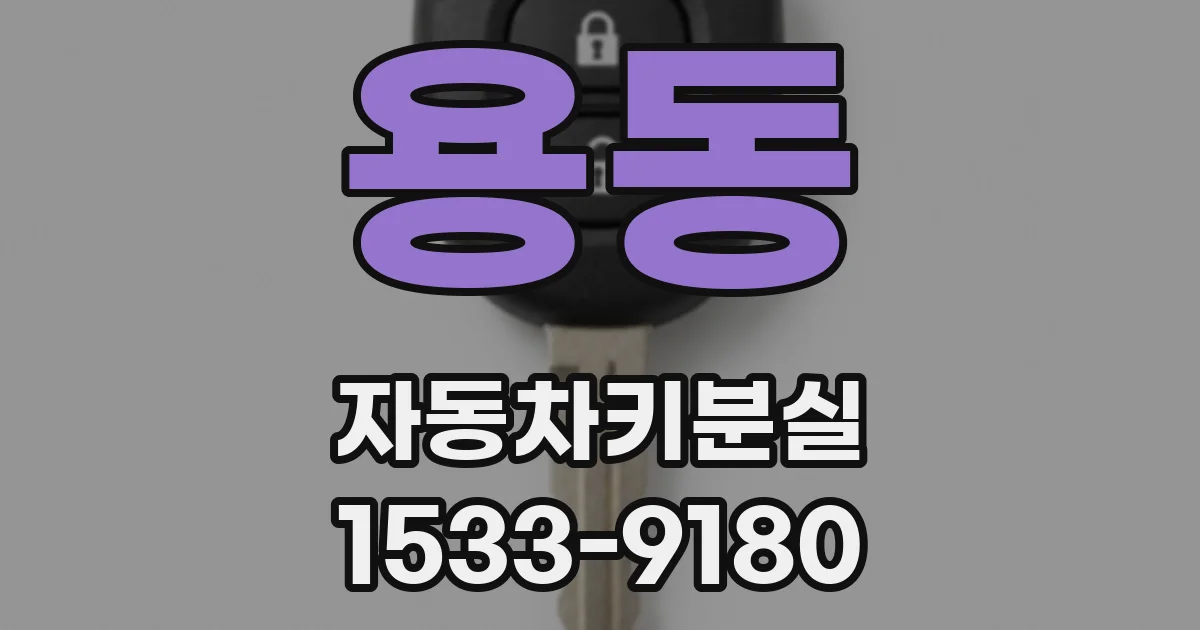 용동 자동차키분실